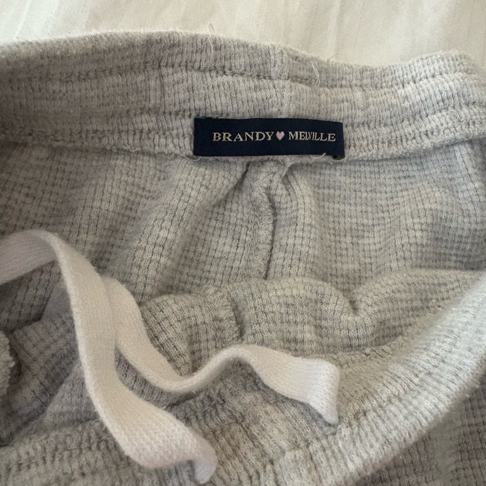 NWOT Brandy Melville Waffle Wide leg sweatpants
